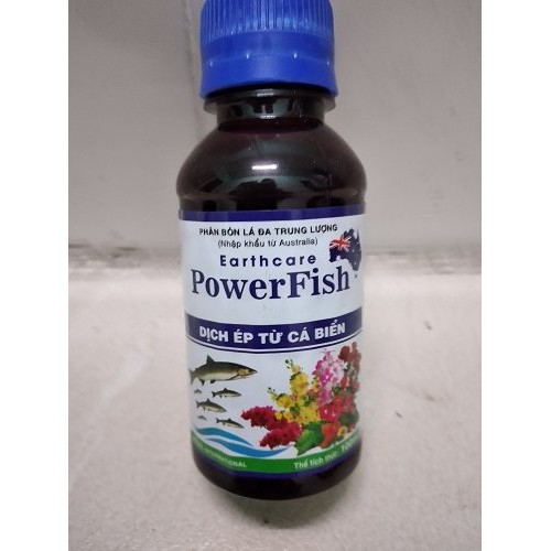 Phân bón lá đa trung lượng POWER FISH dịch ép từ cá biển nhập khẩu từ Úc - chai 100ml