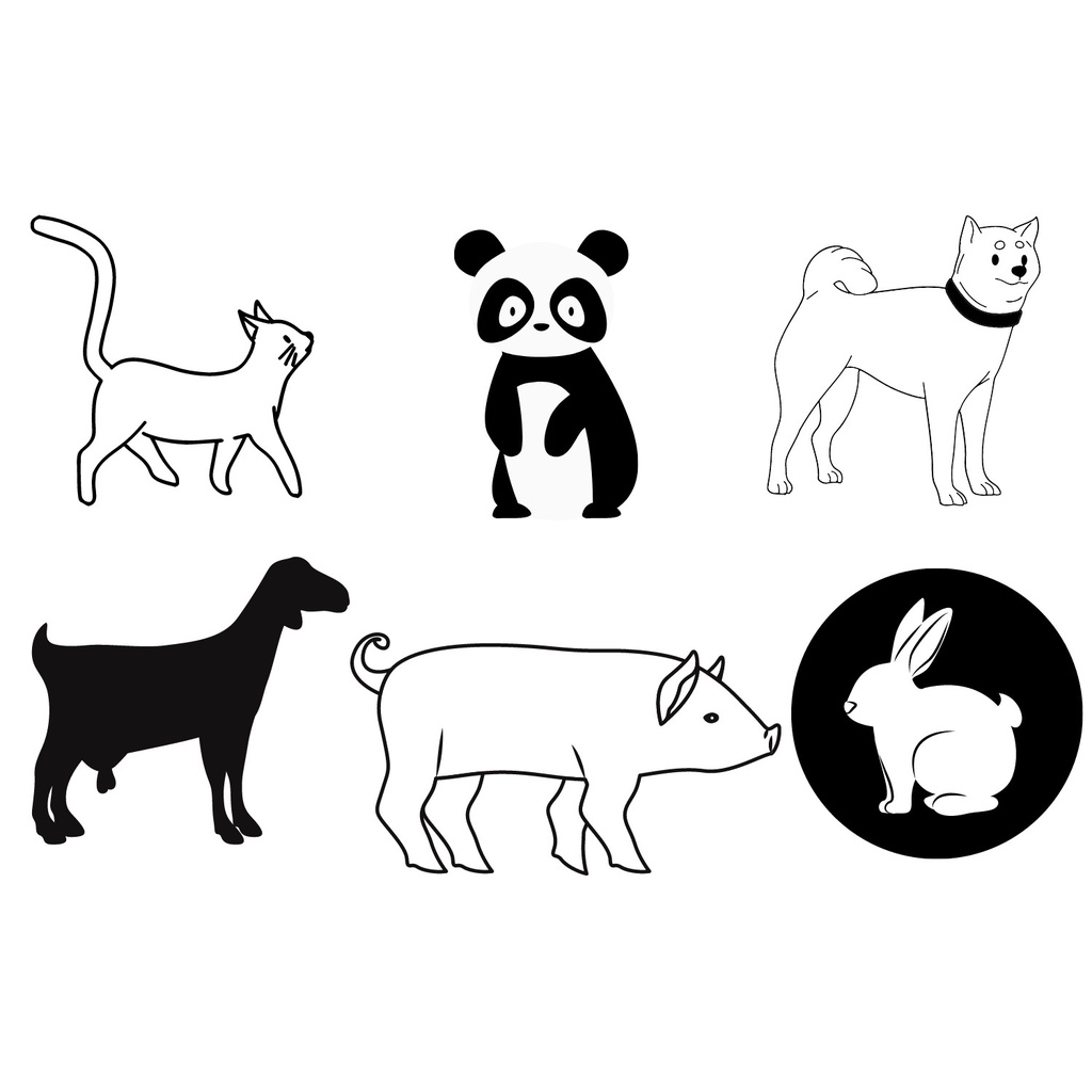 Bộ hình tăng thị giác Flash Card cho bé sơ sinh luyện mắt và giác quan trẻ màu đen trắng