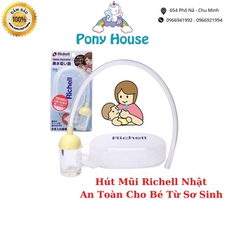 Hút Mũi Richell Nhật Bản - Dụng Cụ Hút Mũi Cho Bé Từ Sơ Sinh Chính Hãng