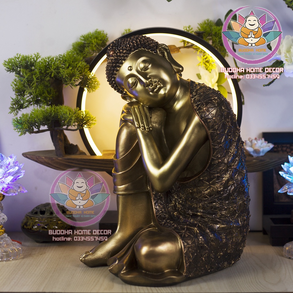 Tượng Phật An Nhiên 36 cm phong thủy thờ cúng