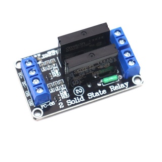 Mạch 2 relay ssr 5vdc 2a kích mức thấp Solid State Relay
