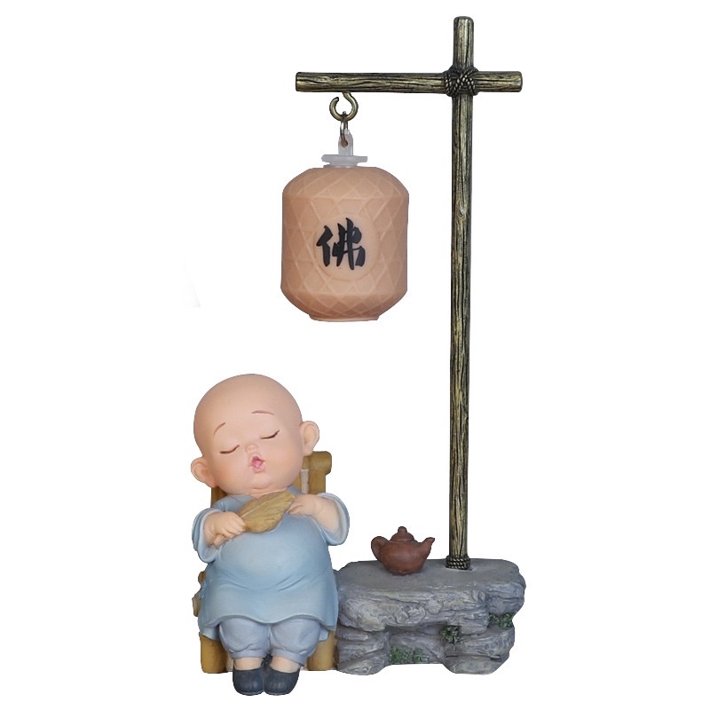 Bộ 2 chú tiểu đèn lồng