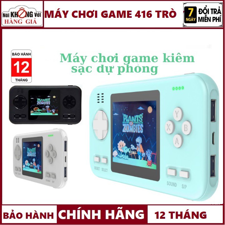 Máy Chơi Game Cầm Tay 416 Trò Kiêm Sạc Dự Phòng 8000 MAH-Bảo Hành 12 Tháng