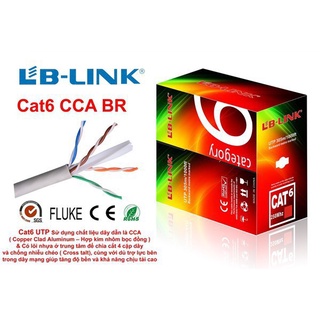 Mua Cuộn dây cáp mạng LB-LINK Cat6 UTP CCA BR 0.4mm(Giá buôn - Cả cuộn 305m) màu xanh hoặc trắng