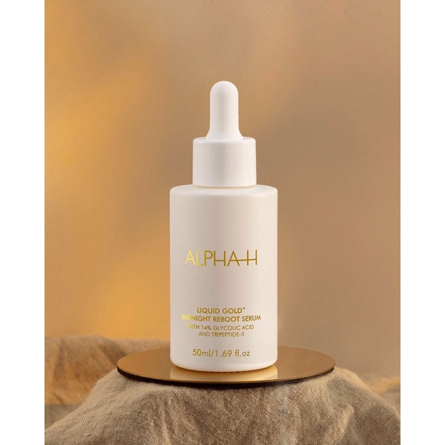 Tinh chất dưỡng chống lão hoá Alpha - H Liquid Gold Midnight Reboot Serum  Age-defying night serum