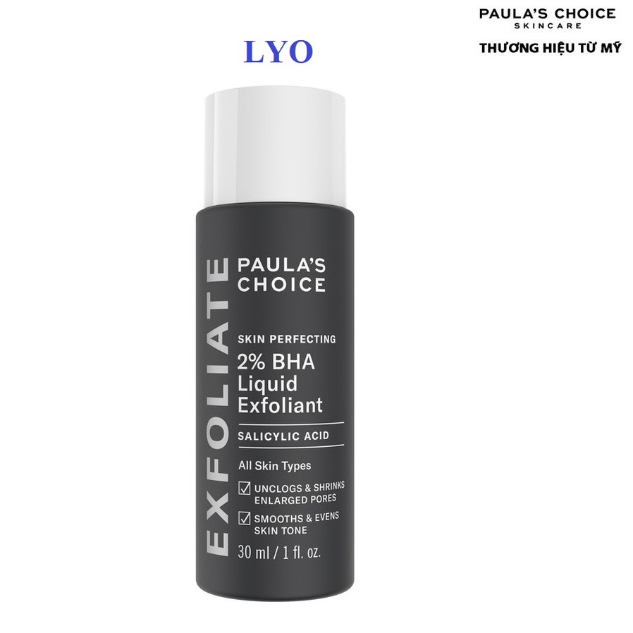 Dung dịch tẩy tế bào chết Paula's Choice Skin Perfecting 2% BHA Liquid Èoliant - 30ml