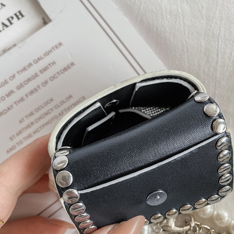 Túi Đeo Chéo JASMIN NOIR Dáng Nhỏ Phối Hạt Ngọc Trai Đơn Giản Sang Trọng 2021