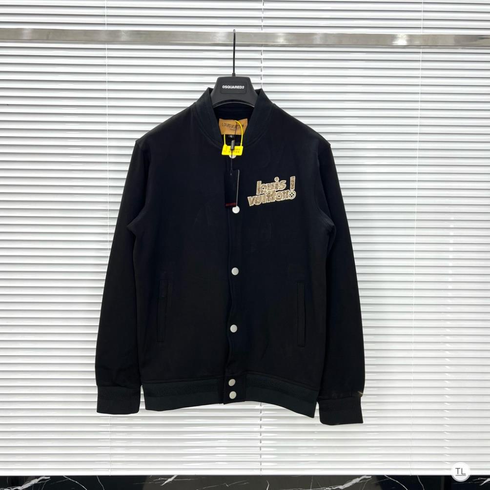 [Sẵn Hàng] Áo Bomber LV Nam Thêu Hình Gấu Siêu Đẹp - Áo Khoác LV Nam In Hoạ Tiết Sau Lưng Cực Chất
