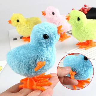 【In Stock】1PCS Clockwork Jumping Walking Chicks Toys Cute Plush Wind Up Chicken Kids Educational Toy For  Baby Xmas Gifts