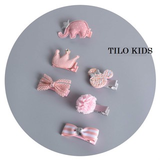 6 kẹp tóc bé gái (nhiều mẫu)