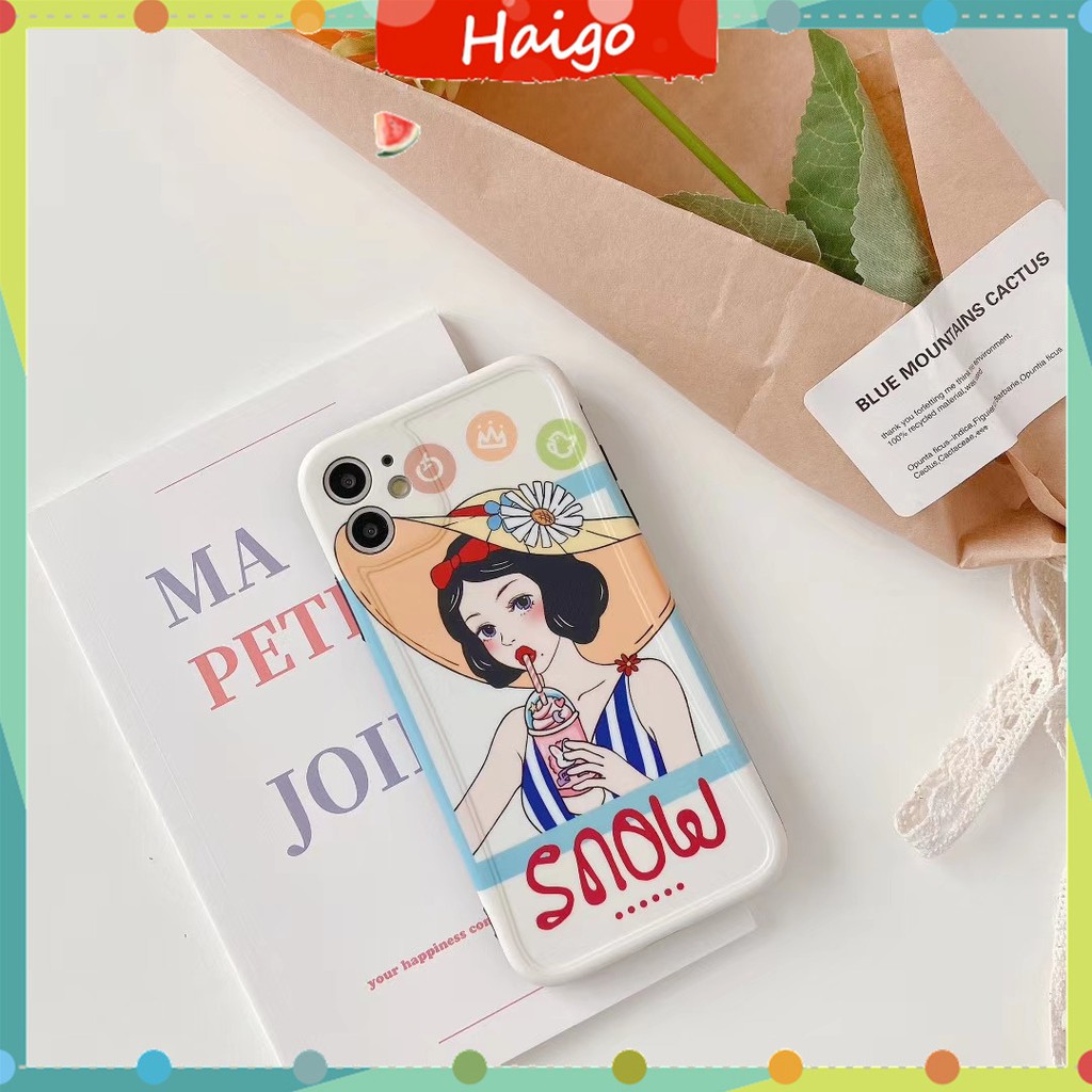 Ốp điện thoại nhựa mềm hình chông chúa cho IPHONE13 12 MINI 11 PRO MAX 6 6S 7 8 PLUS SE2 X XS XR XS MAX #HG1694