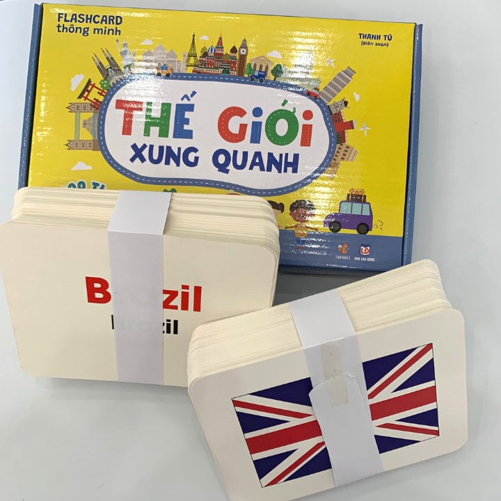 Flashcard - GDkids glenn doman thế giới xung quanh bộ 200 thẻ - Thẻ Học Thông Minh tiếng anh cho bé từ 0 đến 6 tuổi