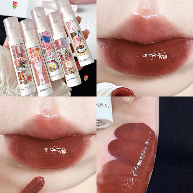 Son Môi Cappuvini 6 Màu Tùy Chọn Chống Nước Lâu Trôi Không Phai Cho Nữ