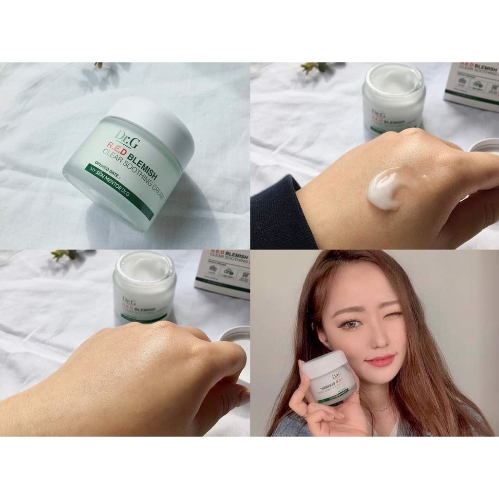 Kem Dưỡng Ẩm Cho Da Mụn Dr.G Red-Blemish Clear Cream 70ml