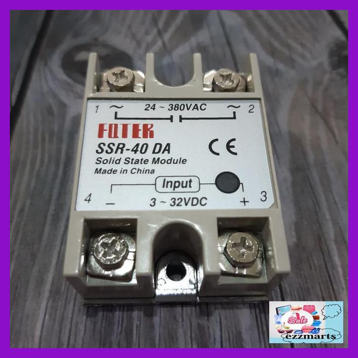 Rơ Le Bán Dẫn W4Adre- Ssr 40a Fotek Ssr-40Da 40 Ampere 24-380v 220v Ac Y89Y889-