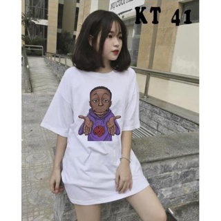 Áo thun tay lỡ unisex nam nữ in hình Anh da đen áo phông dáng suông thụng form rộng basic thấm hút mồ hôi AC14