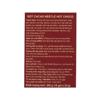 Bột Cacao Nestlé Hot Choco  - Nestle