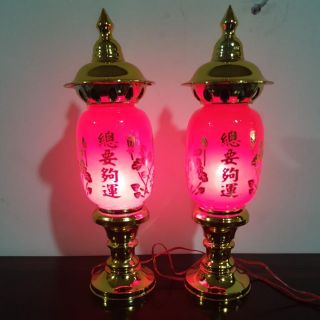 Cặp đèn thờ phú quý ( thân hình bầu ) loại đại
