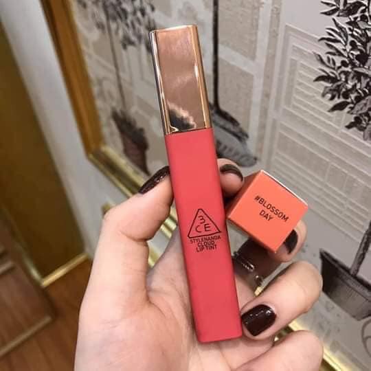 Son 3CE cloud lip tint #Blossomday (màu hồng đào)