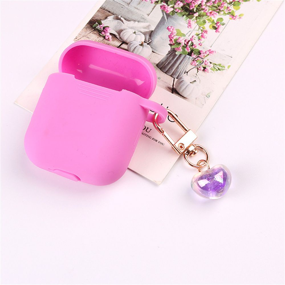 Móc khóa hình trái tim tùy chọn màu sắc xinh xắn dễ thương