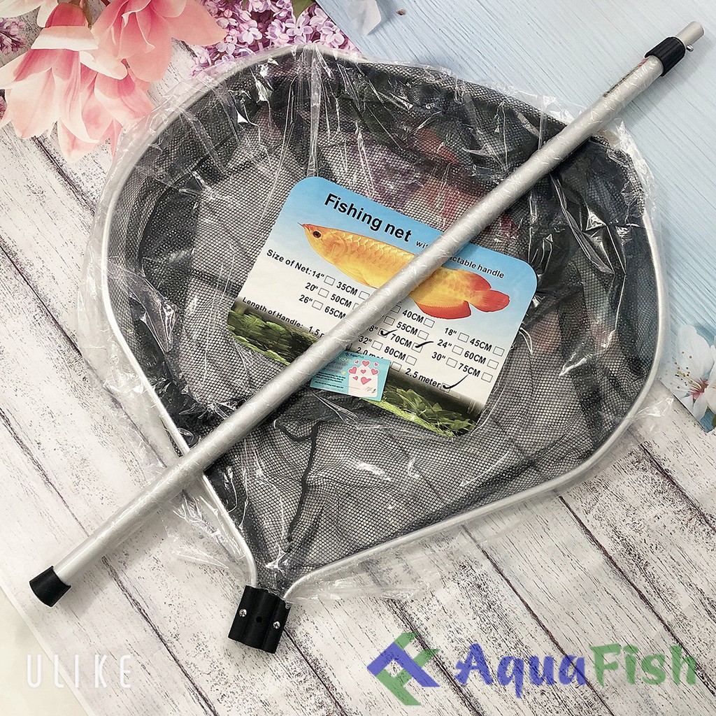 Vợt Cá Koi Size Lớn Kích Thước Từ 40cm - 80cm (lưới dai và chắc chắn)