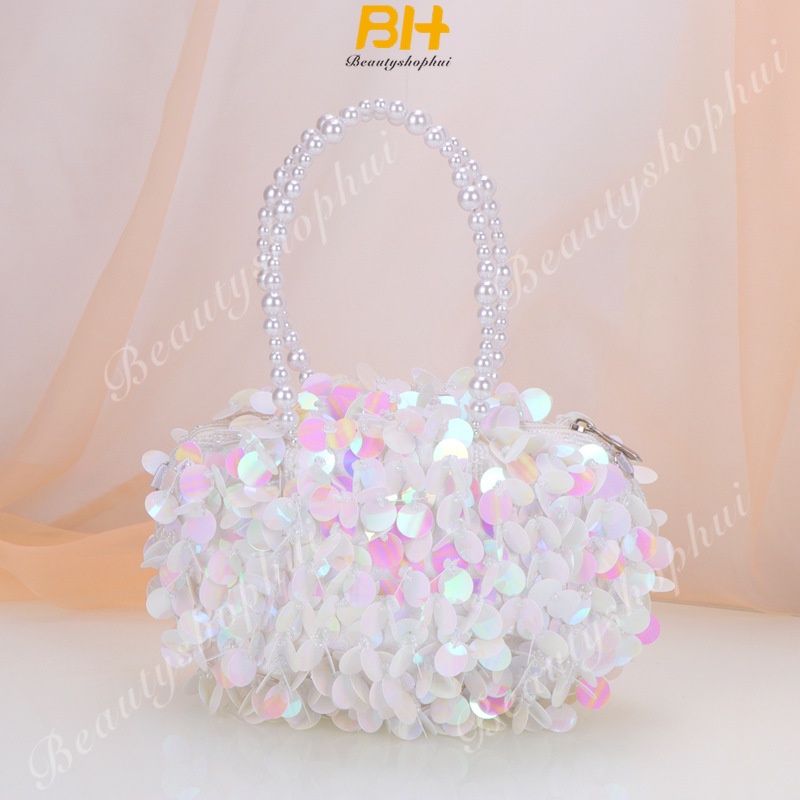 Ví Cầm Tay Đính Kim Sa Lấp Lánh Thời Trang Cho Nữ