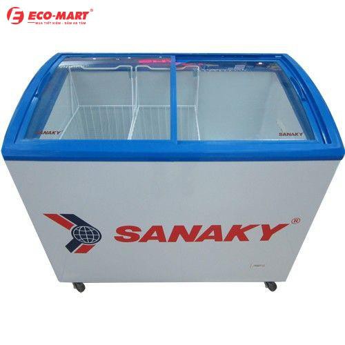 Tủ đông sanaky VH3899K, 260 lít, 1 ngăn đông, dàn lạnh đồng, nắp kính lùa