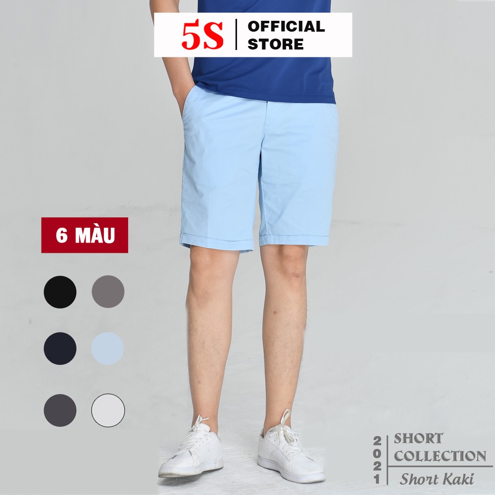 [Mã FAMALLT5 giảm 15% đơn 150K] Quần Short Nam 5S (6 màu), Chất Liệu Cotton Thoải Mái, Thiết Kế Lưng Cài (QSK21050-05) | BigBuy360 - bigbuy360.vn
