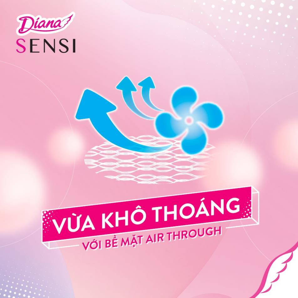 COMBO 2 gói băng vệ sinh Diana Sensi Siêu mỏng cánh 20 miếng/gói X2