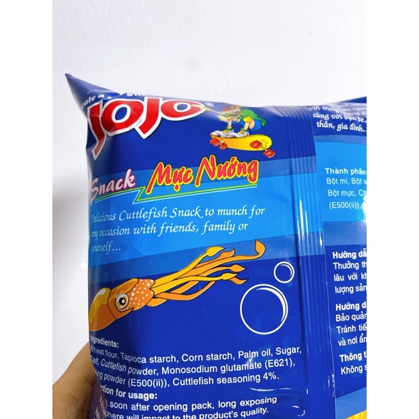 Bánh snack mực nướng Jojo 38g