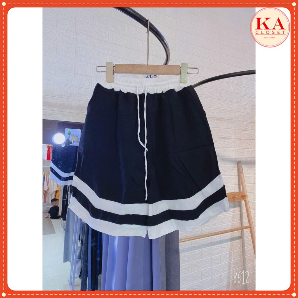 Quần short V - KA Closet, from to đẹp, cạp luồn dây chạy kansai nam nữ mặc được KÈM VIDEO ẢNH THẬT