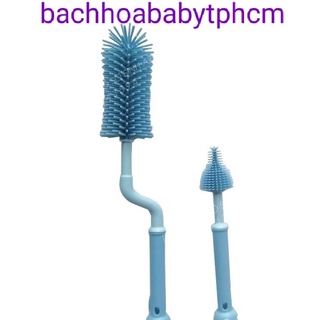 Cọ rửa bình sữa silicon 2 chi tiết