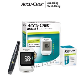 Combo máy đo đường huyết accu-chek instant + hộp 50 que thử.