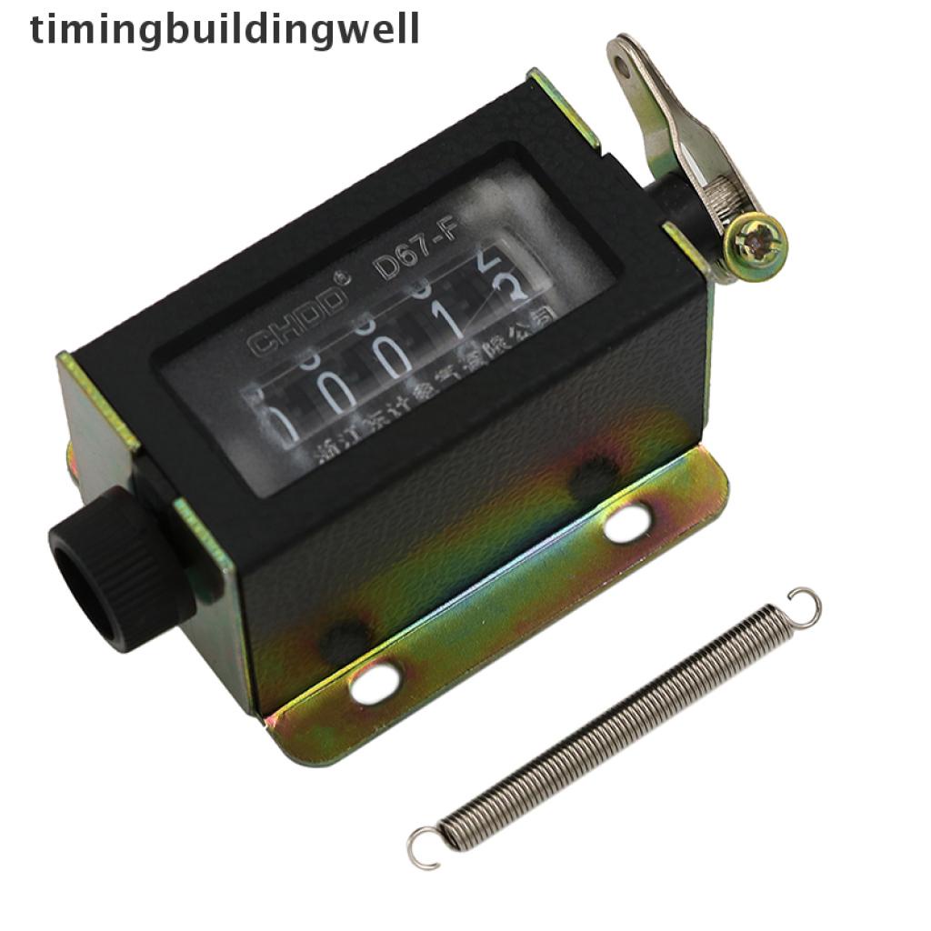Đồng hồ bấm giờ cơ cầm tay 5 chữ số dạng kéo 0~99999 D67-F tiện lợi