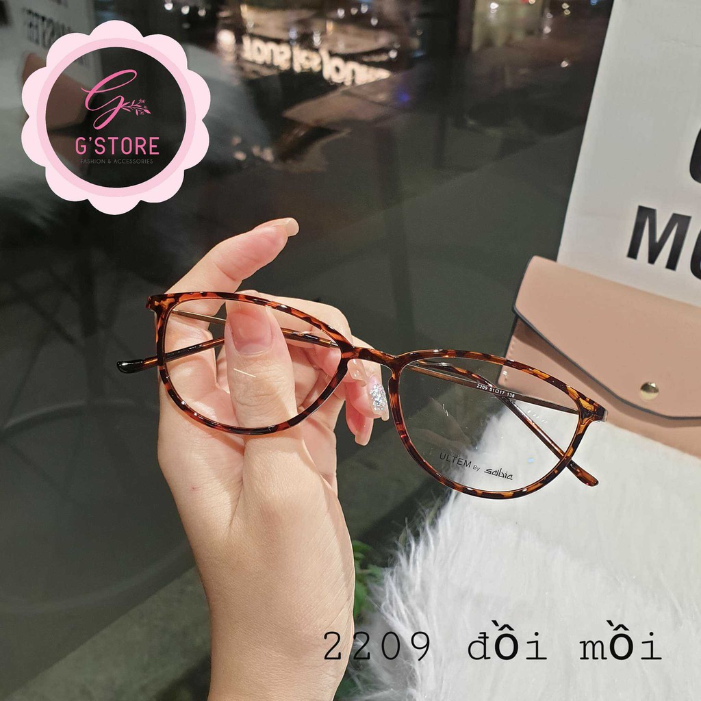 Gọng kính cận mảnh nhẹ bền đẹp, Kính mắt mèo gọng nhựa thời trang nữ 2209 nhiều màu | BigBuy360 - bigbuy360.vn