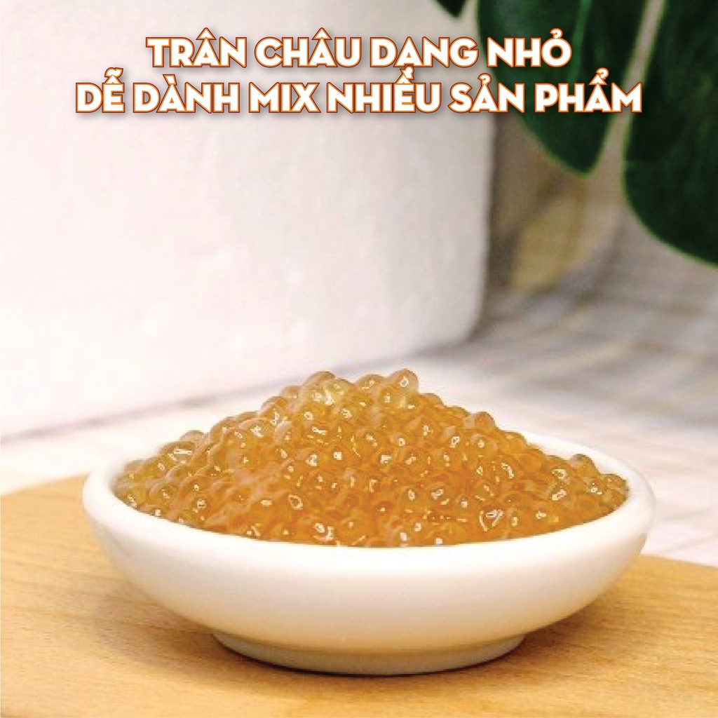 Trân châu hoàng kim BABY  - Topping trà sữa, chè - Trân châu KRUBO thơm ngon dai dẻo nấu ủ nhanh gọn