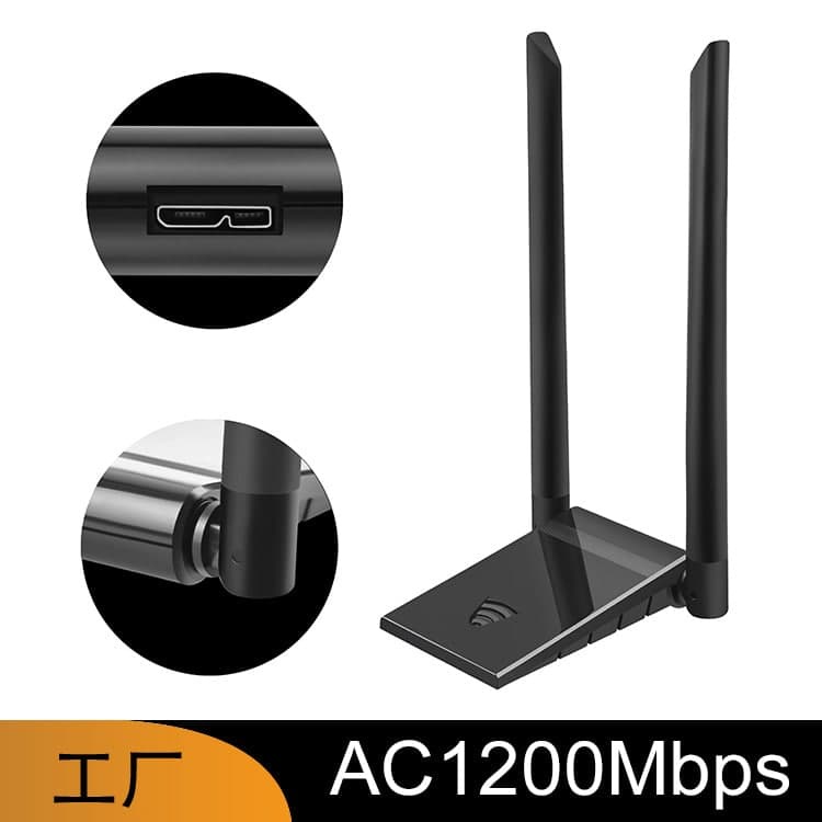 [BH 6 THÁNG] Nâng cấp WiFi 5G dễ dàng với USB 3.0 WIFI (Có lỗ tản nhiệt)siêu tốc 1200Mbps bắt 5GHz cho máy bàn PC laptop