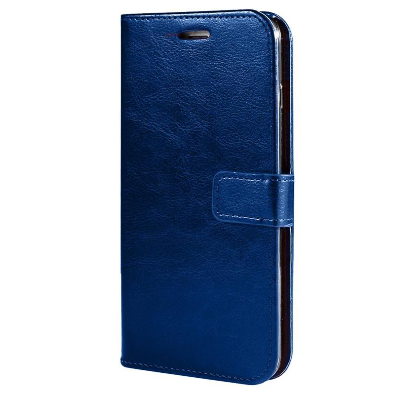 Bao da điện thoại PU da ngựa dạng ví nắp lật có ngăn đựng thẻ và giá đỡ cho Samsung Galaxy Note3 N7100/ NOTE2 Note 5 4 8 9 10 10Pro