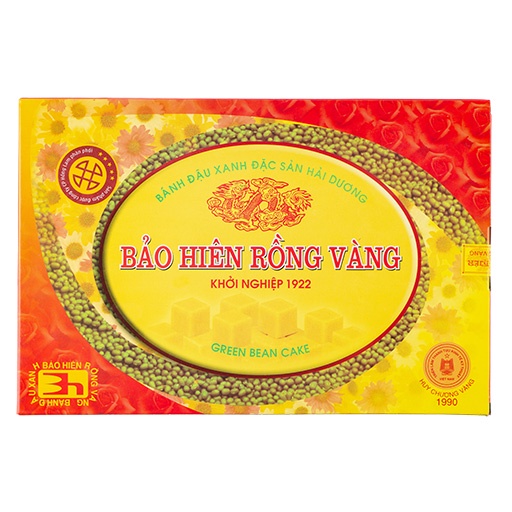 Bánh đậu xanh Bảo Hiên Rồng Vàng - Vị Thơm Ngọt