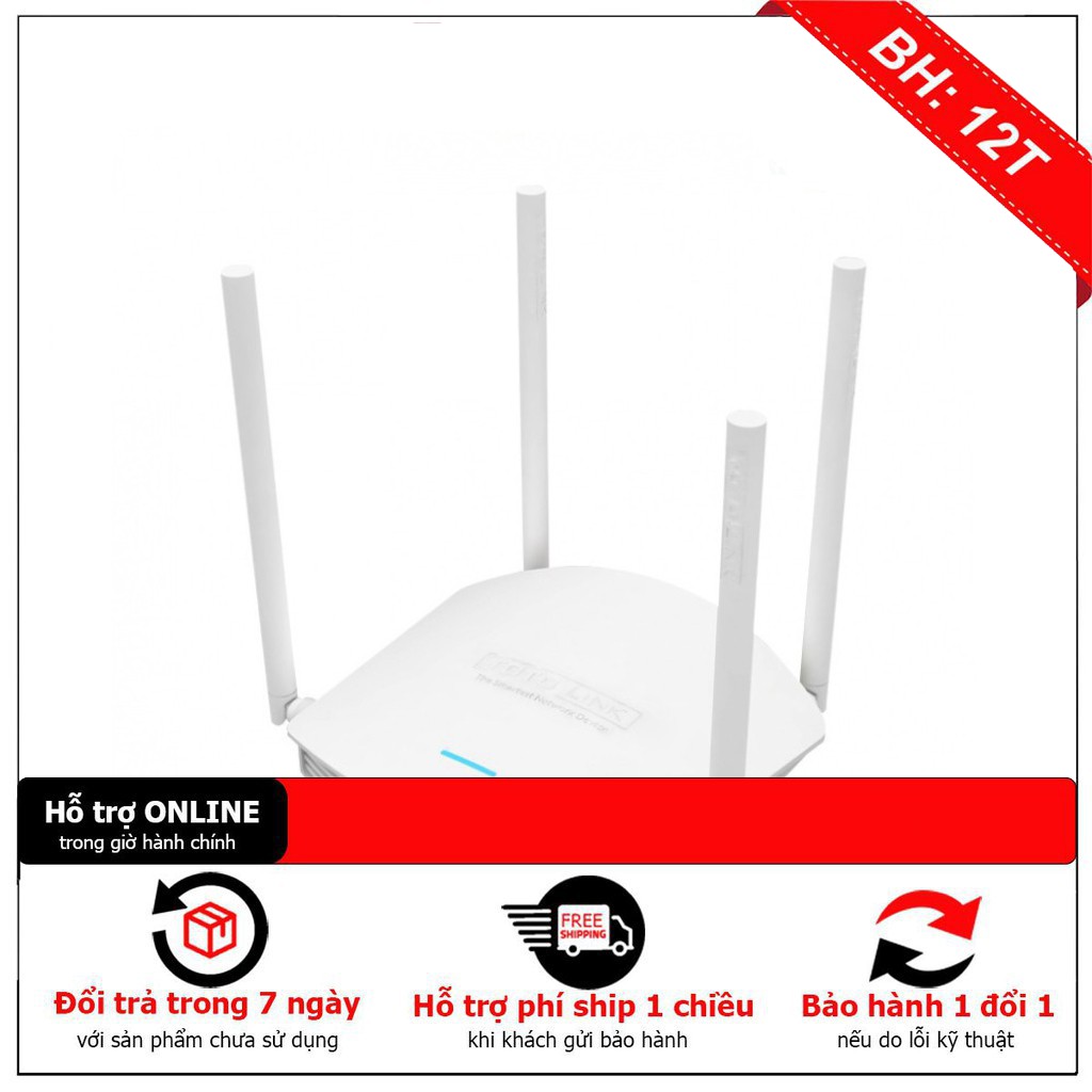 [1 đổi 1] Cục phát wifi Totolink N600R Wireless N600Mbps - Màu trắng - Chính hãng - Bảo hành 2 năm