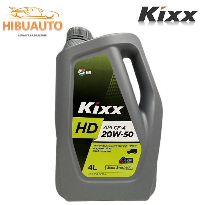 Dầu Nhờn Động Cơ Kixx HD CF-4 20W/50 – 4L Diesel Bán Tổng Hợp