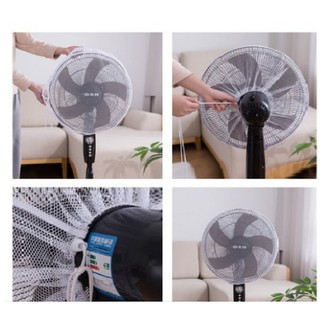 Mẫu Mới - Lưới Bọc Quạt Có Dây Kéo An Toàn Cho Trẻ Nhỏ Loại To