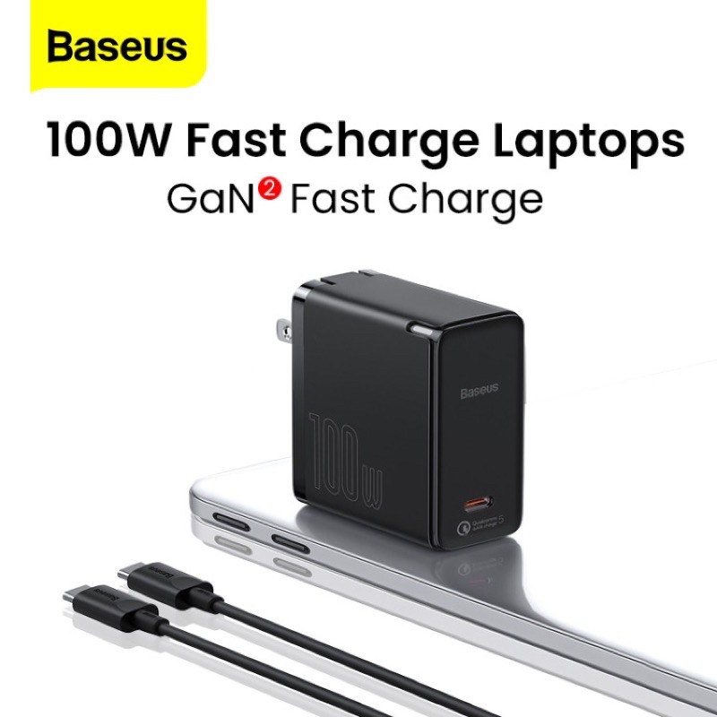 Củ Sạc Nhanh Baseus 100w Gan2 Us Loại C Qc5.0 4.0 Pd 3.0 Cho điện thoại,Máy Tính Xách Tay,Máy Tính Bảng