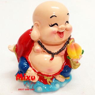 PHẬT DI LẶC CẦM TRÁI ĐÀO 9CM