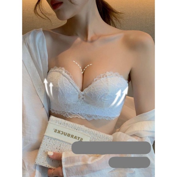 Áo chống tụt ren quyến rũ lót mềm Nội y xanh chất đẹp deal xịn sexy