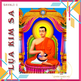 [Tranh Lụa Kim Sa]- Thánh tăng SIVALI 40x60cm