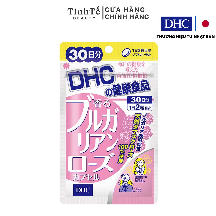 Viên Uống Hương Hoa Hồng Thơm Cơ Thể DHC Bulgarian Rose Capsule 30 Ngày