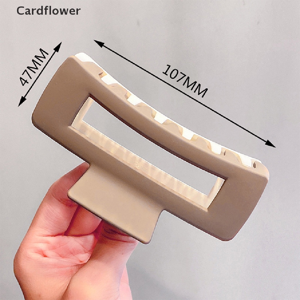 &lt; Cardflower &gt; Kẹp Tóc Hai Tông Màu Hình Vuông Mới Bán Chạy