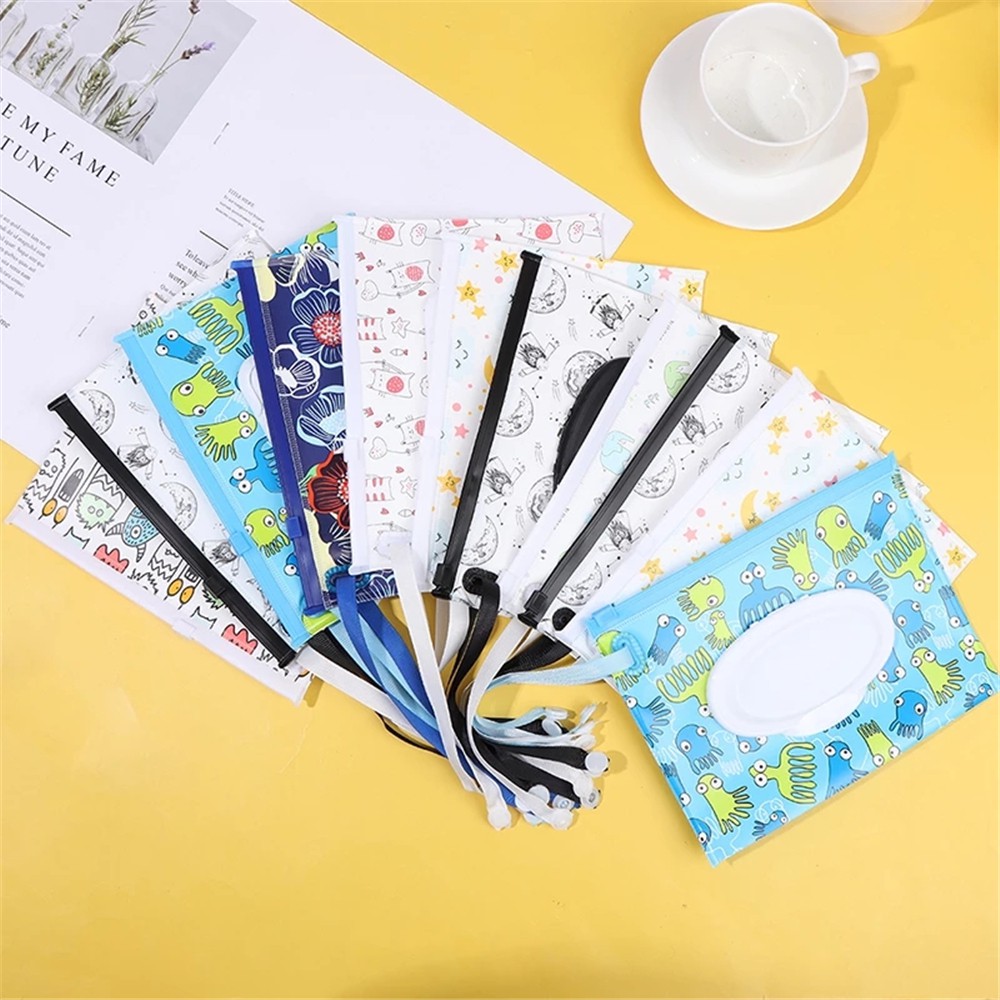 1 Hộp Đựng Khăn Giấy Ướt Bằng EVA Thân Thiện Với Môi Trường Có Thể Tái Sử Dụng Ốp