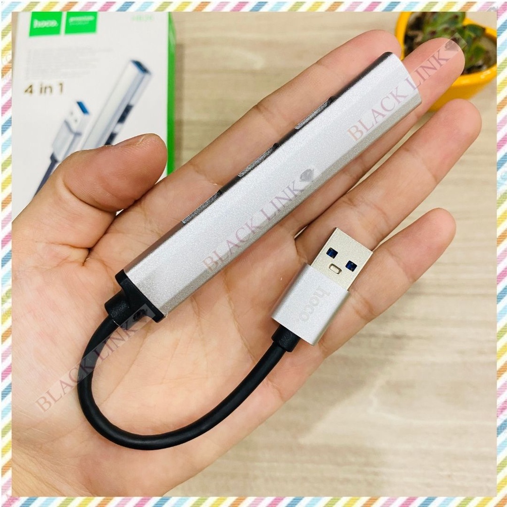 Bộ HUB Bộ Chia Cổng Hoco HB26 4in1 USB sang 4 cổng USB 3.0 Truyền Dữ Liệu Nhanh Tương Thích Mọi Hệ Điều Hành